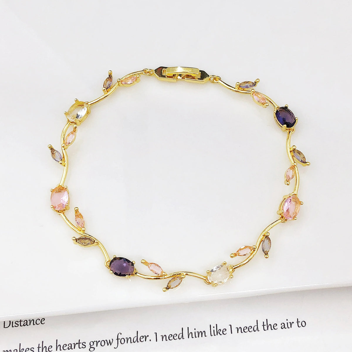 Trendy Charm Crystal Leaf Vine Flower Rhinestone Bracelet Necklace Jewelry Sets Luxury for Women Girl Party Wedding Jewelry Gift