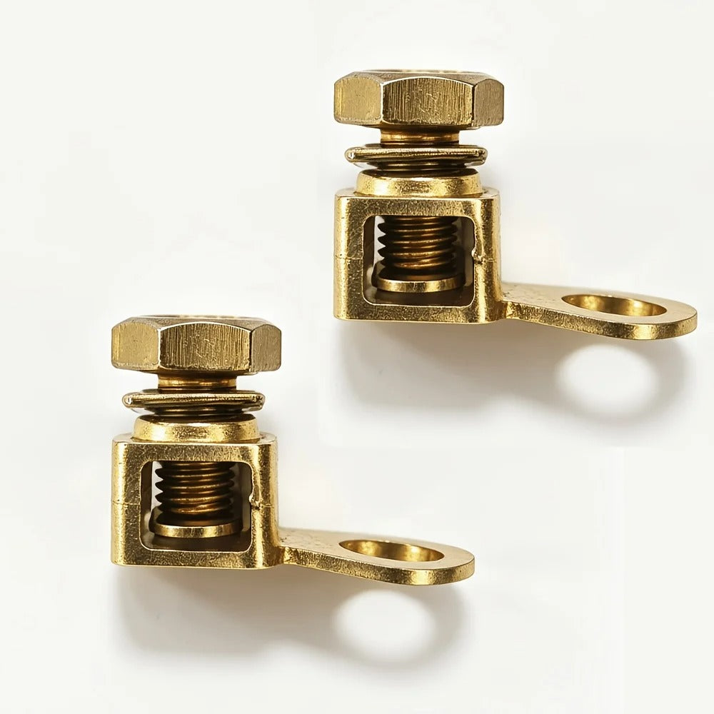 2PCS Heavy Duty Cold Crimp Wire Terminal Kit Battery Cable Lugs Universal Automotive Marine Boat Electrical Wiring Connection Ac