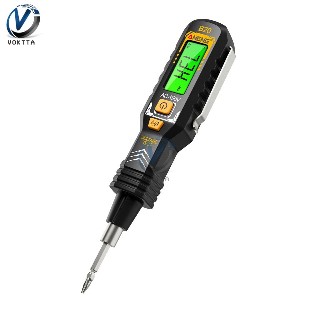 B20 Voltage Tester Pen AC/DC Electrical Induction Test Pencil Buzzer Alarm Voltage Detector Breakpoint Finder Diagnostic Tools