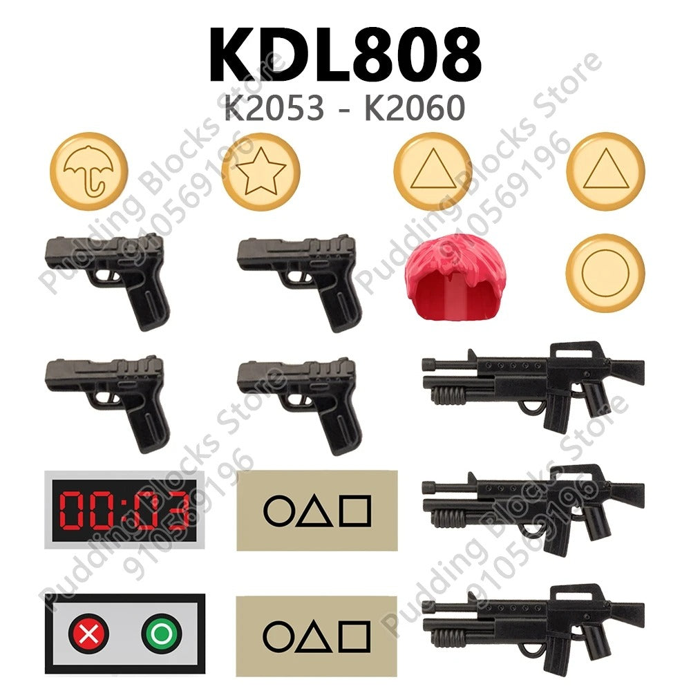KDL808 Compatible with Action Figure Parts Bricks K2053 K2054 K2055 K2056 K2057 K2058 K2059 K2060 Koruit Blocks Accessories Toys