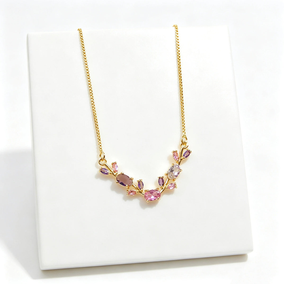Trendy Charm Crystal Leaf Vine Flower Rhinestone Bracelet Necklace Jewelry Sets Luxury for Women Girl Party Wedding Jewelry Gift