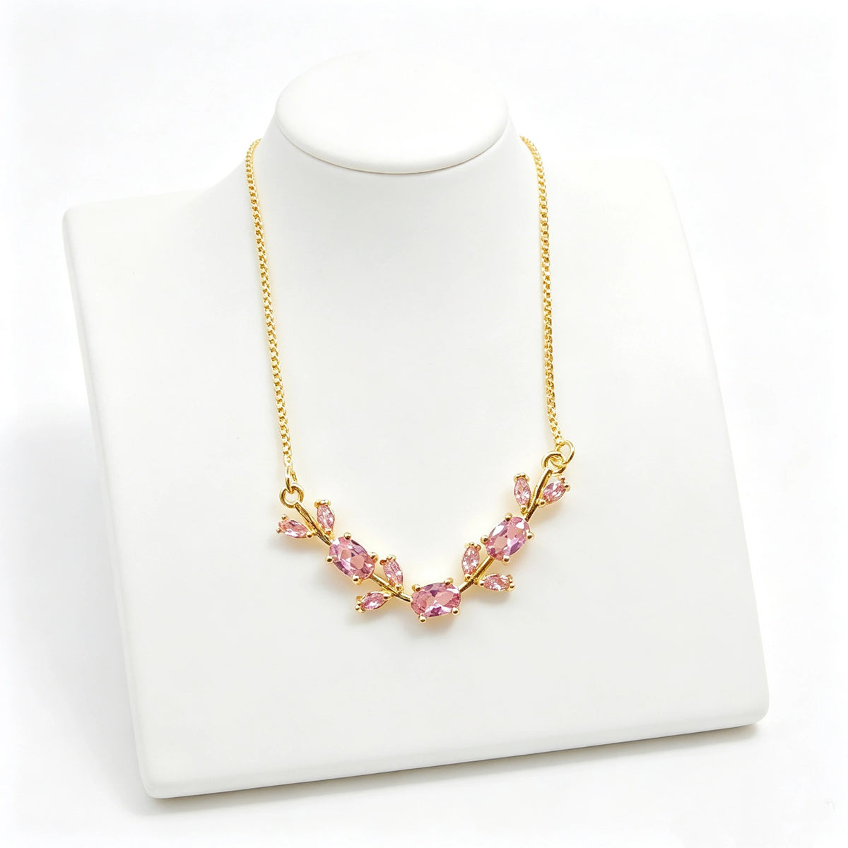 Trendy Charm Crystal Leaf Vine Flower Rhinestone Bracelet Necklace Jewelry Sets Luxury for Women Girl Party Wedding Jewelry Gift