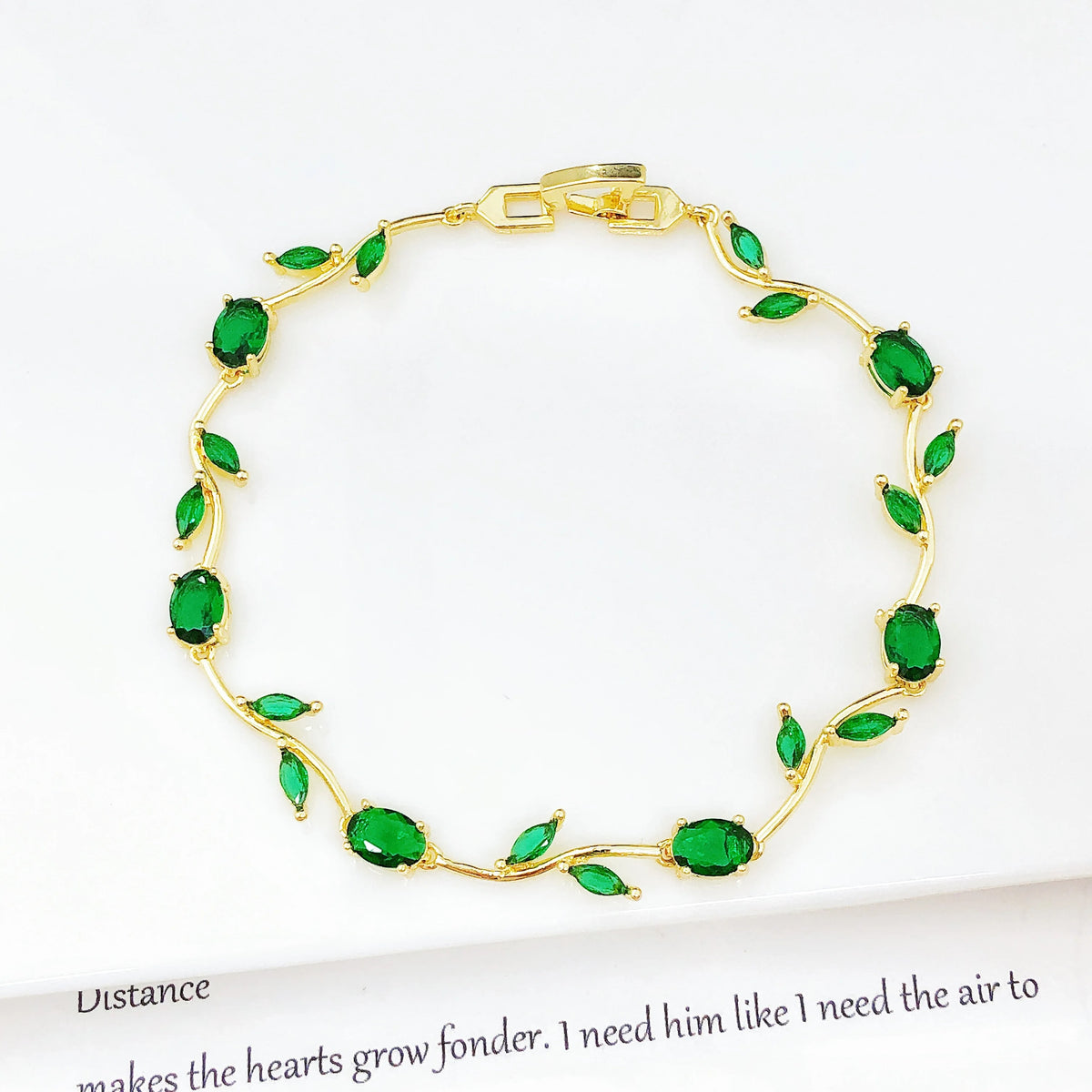 Trendy Charm Crystal Leaf Vine Flower Rhinestone Bracelet Necklace Jewelry Sets Luxury for Women Girl Party Wedding Jewelry Gift