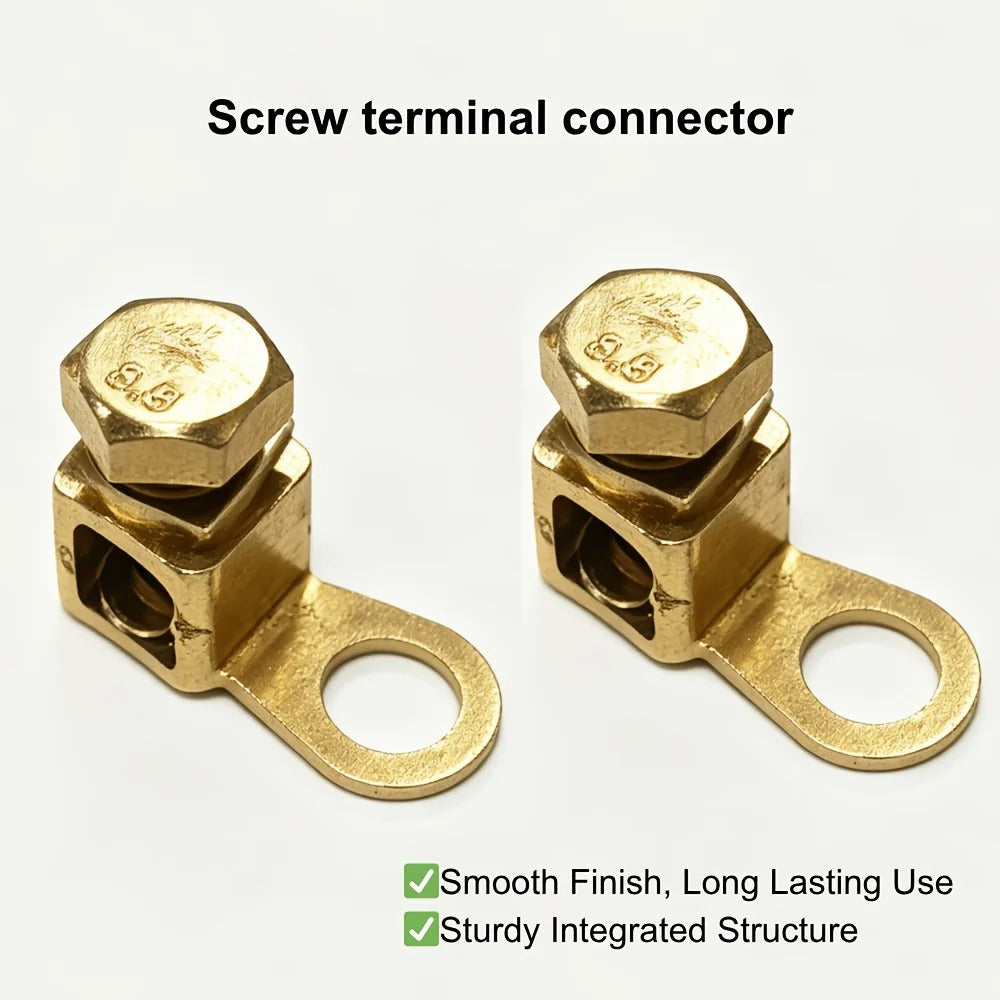 2PCS Heavy Duty Cold Crimp Wire Terminal Kit Battery Cable Lugs Universal Automotive Marine Boat Electrical Wiring Connection Ac