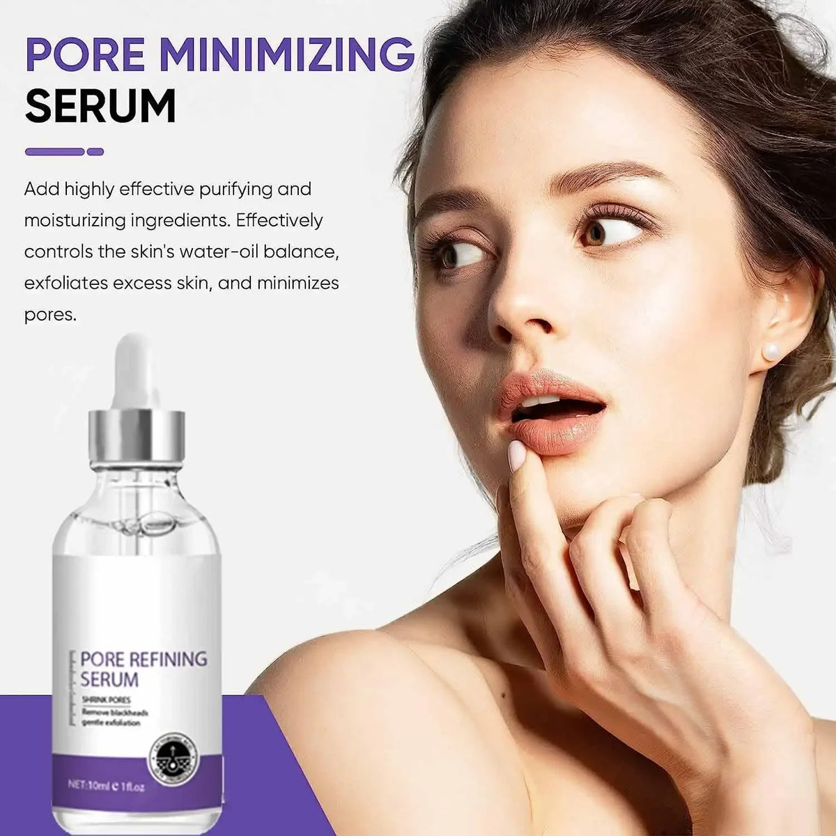 Pore Shrinking Serum Face Removing Large Pores Tightening Facial Pore Minimizing Essence Skin Care Beauty Firm Skin