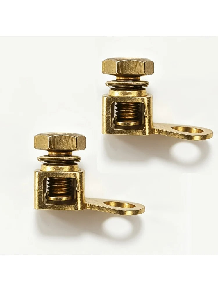 2PCS Heavy Duty Cold Crimp Wire Terminal Kit Battery Cable Lugs Universal Automotive Marine Boat Electrical Wiring Connection Ac